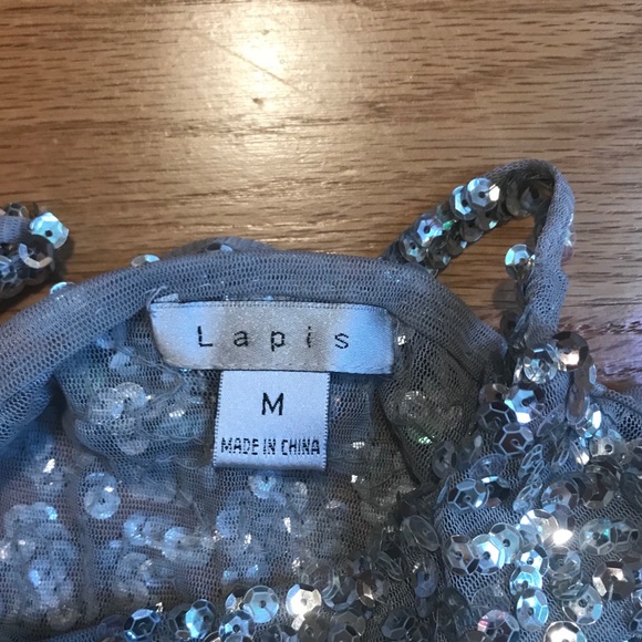 Lapis Sequined tank top - Picture 2 of 5